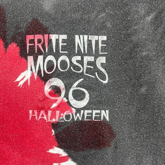 VTG Moose McGillycuddy’s T-Shirt Halloween Frite Nite 96 Men’s L Single Stitch - Picture 3 of 16